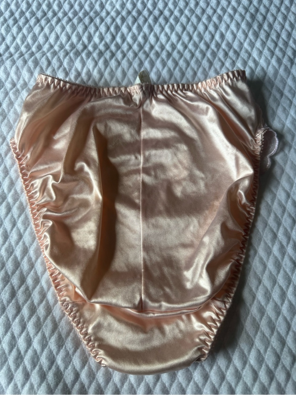 Victoria's Secret vintage Satin Lace Bikini Briefs - Light Pink - Picture 4 of 13